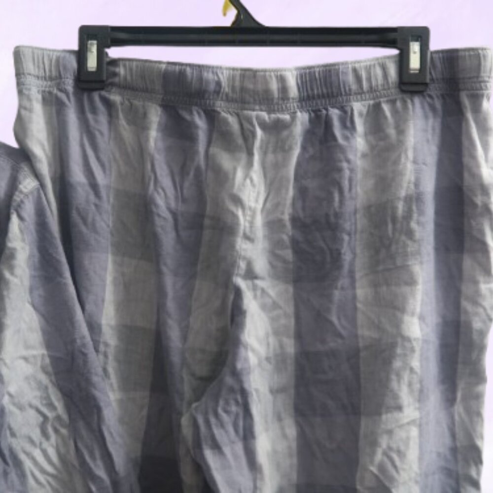 Victoria's Secret buffalo plaid pj pajamas sleepwear set in blue size large. - Picture 4 of 14